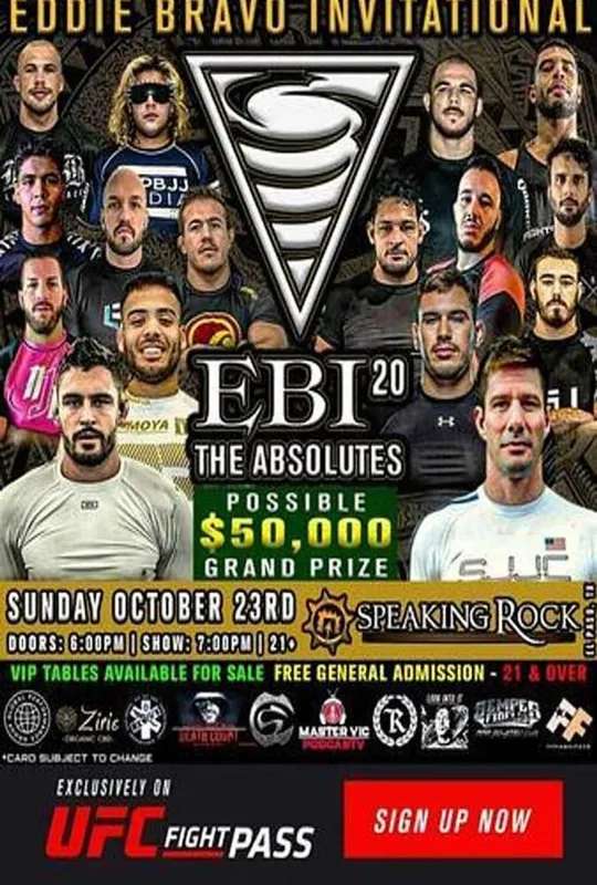 Eddie Bravo Invitational 20: The Absolutes poster