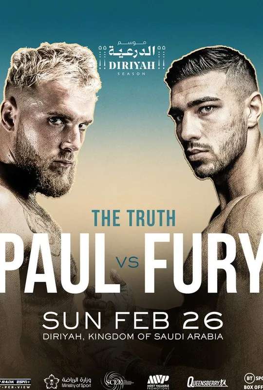 Jake Paul vs. Tommy Fury poster