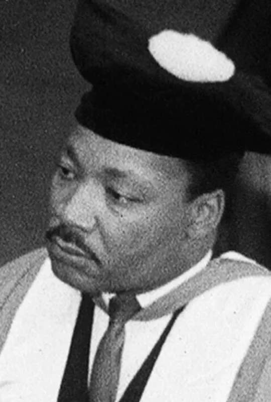 Martin Luther King at Newcastle University poster