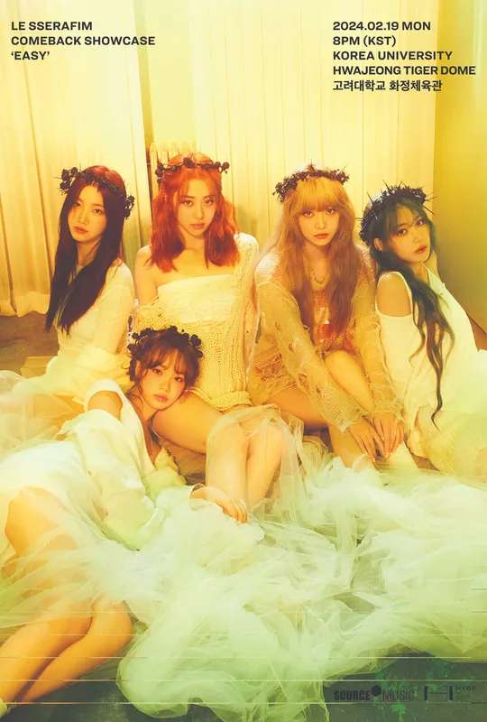 LE SSERAFIM COMEBACK SHOWCASE ‘EASY’ poster