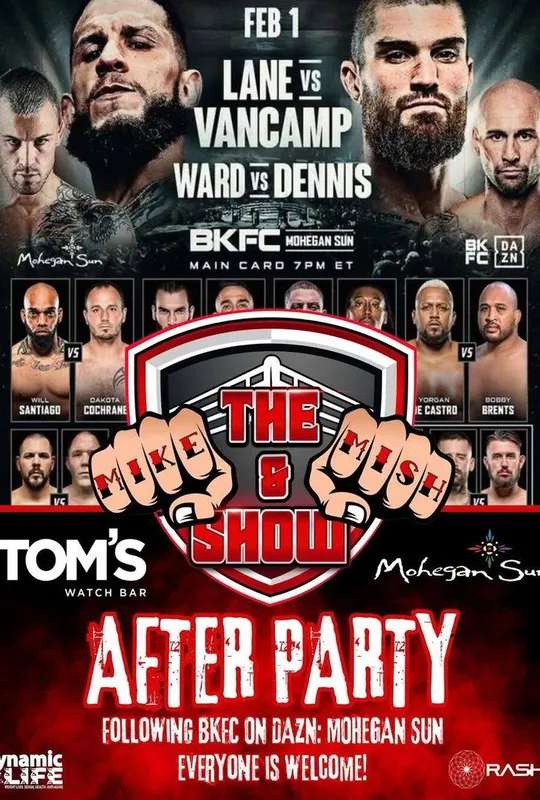 BKFC on DAZN 4: Lane vs. VanCamp poster