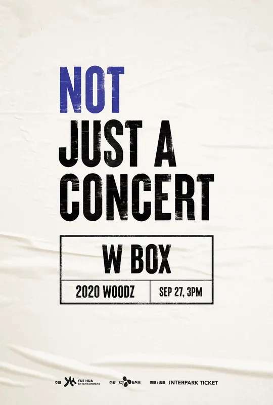 2020 WOODZ : NOT JUST A CONCERT – W BOX poster