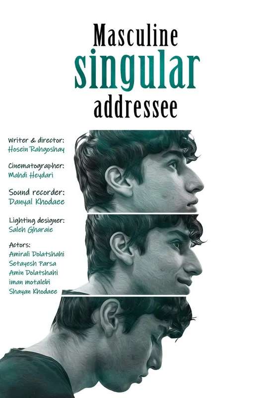 Masculine singular addressee poster