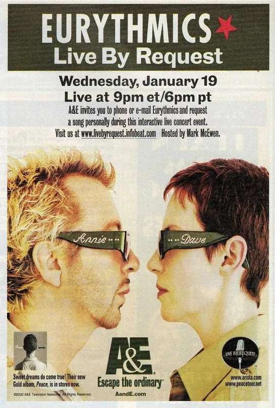 Eurythmics Live By Request poster