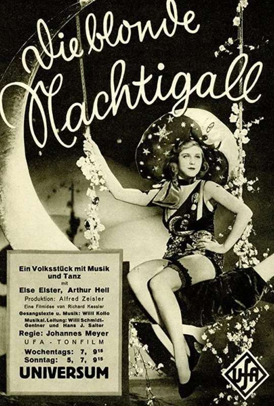 Die blonde Nachtigall poster