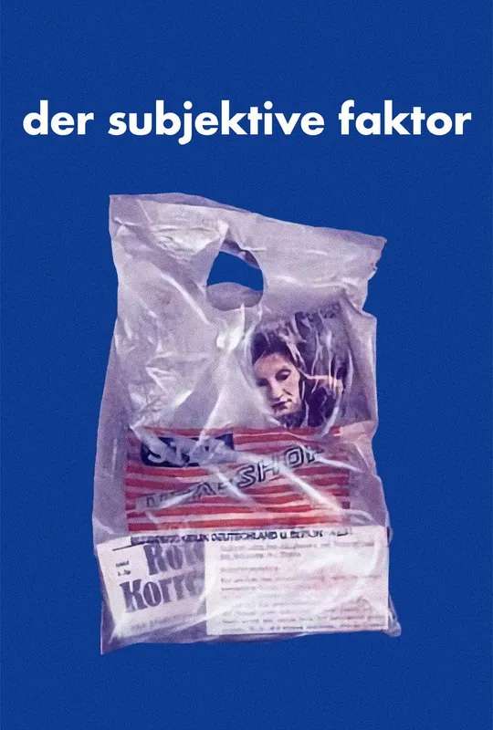 Der subjektive Faktor poster