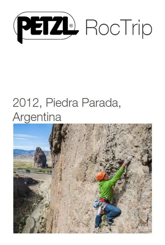 Petzl RocTrip Argentina 2012 poster