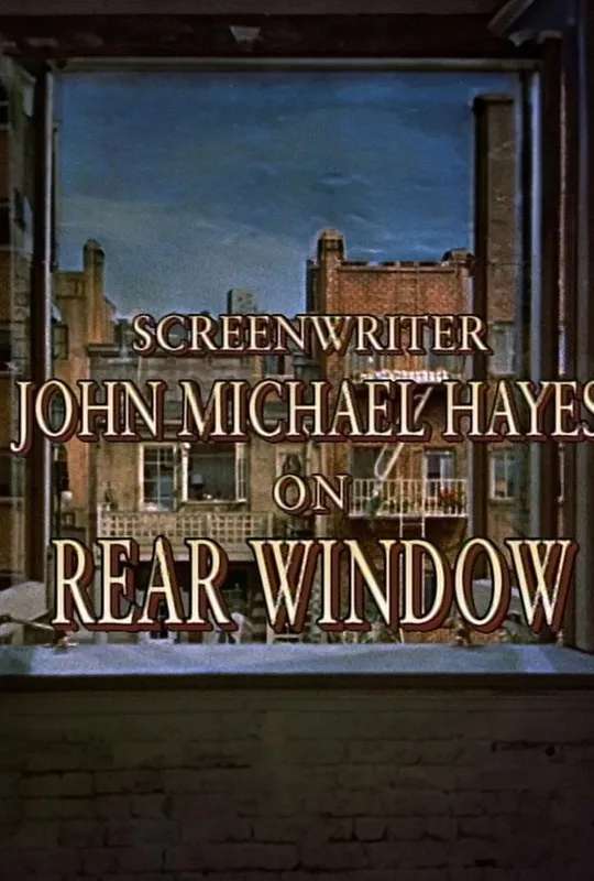 Screenwriter John Michael Hayes on 'Rear Window' poster