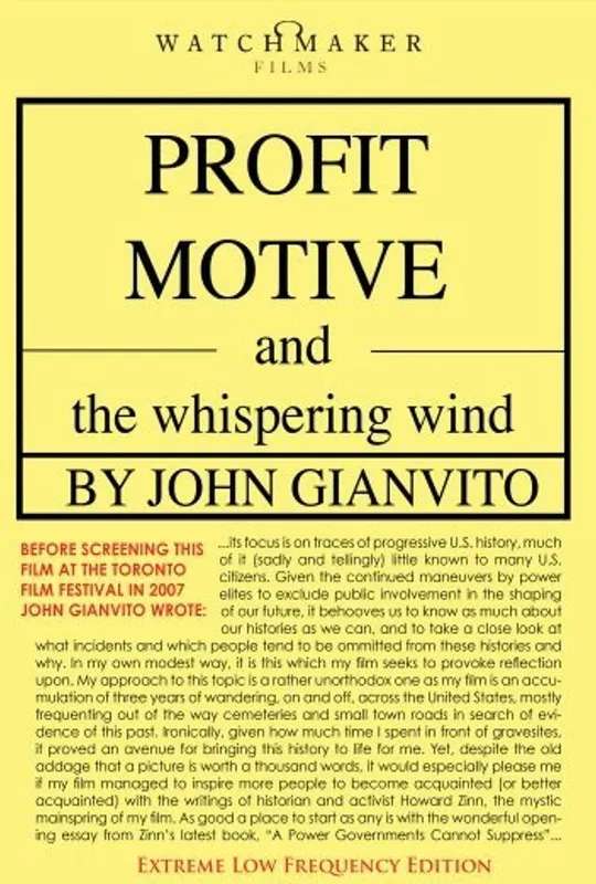 Profit Motive and the Whispering Wind poster