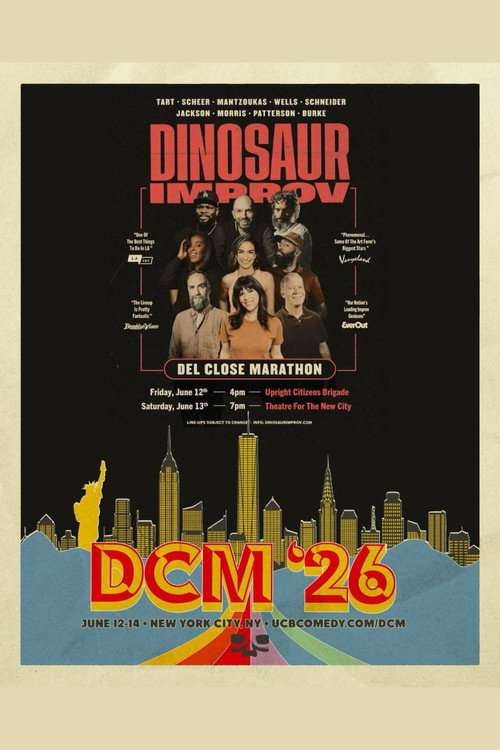 Dinosaur Improv: DCM '26 poster