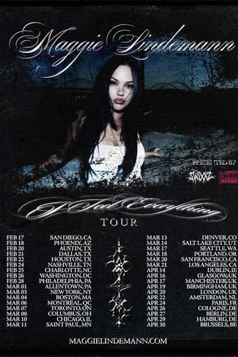 Maggie Lindemann: I FEEL EVERYTHING TOUR poster