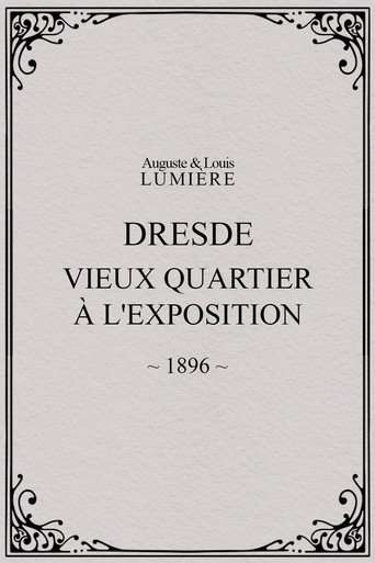 Dresde, vieux quartier à l'Exposition poster