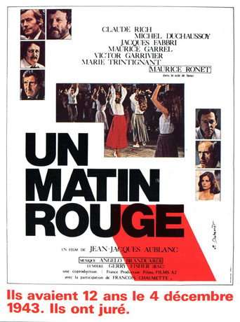 Un matin rouge poster