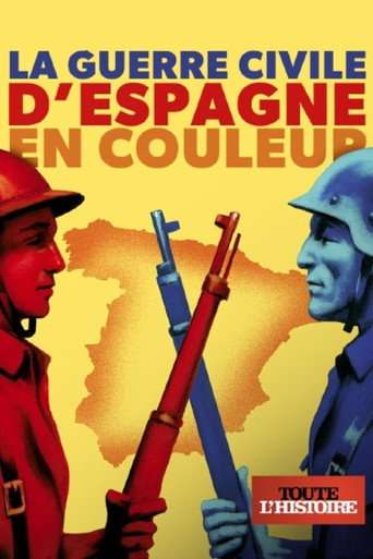 La guerre civile d'Espagne en couleur poster