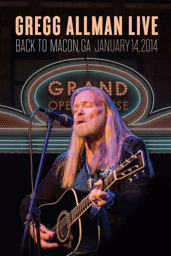 Gregg Allman Live - Back to Macon, GA poster