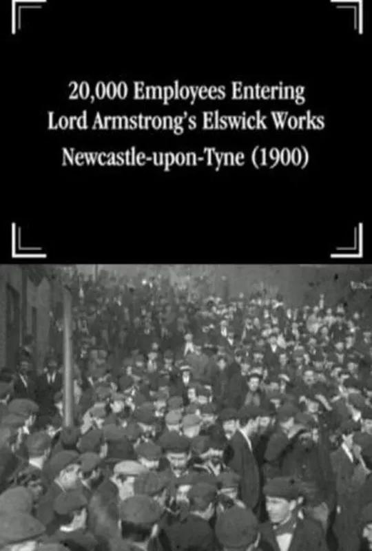20,000 Employees Entering Lord Armstrong's Elswick Works, Newcastle-upon-Tyne poster