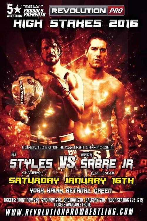 RevPro High Stakes 2016 poster