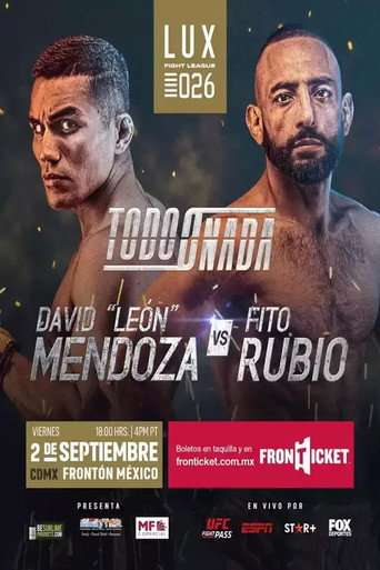 LUX Fight League 26 poster